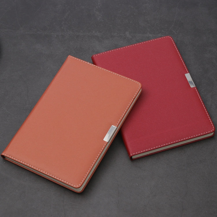2 PCS PU Business Notebook Mounted Sewing Thread Notebook, Specification: A5