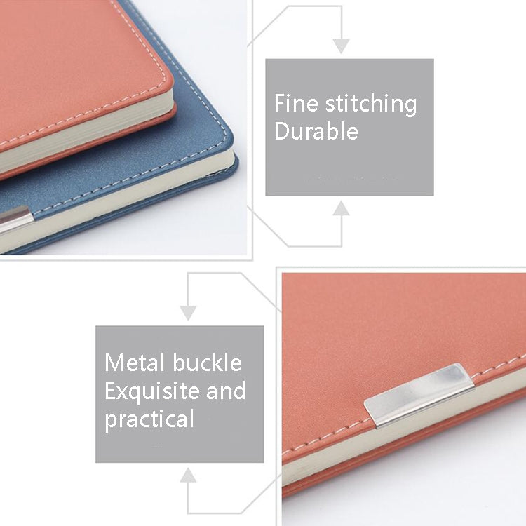 2 PCS PU Business Notebook Mounted Sewing Thread Notebook, Specification: A5