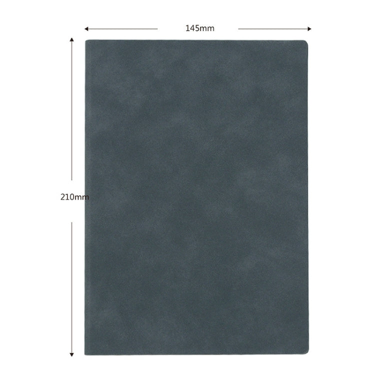 2 PCS Business Notebook PU Retro Soft Leather Office Notepad, Cover color: Blue Ordinary, Specification: A5
