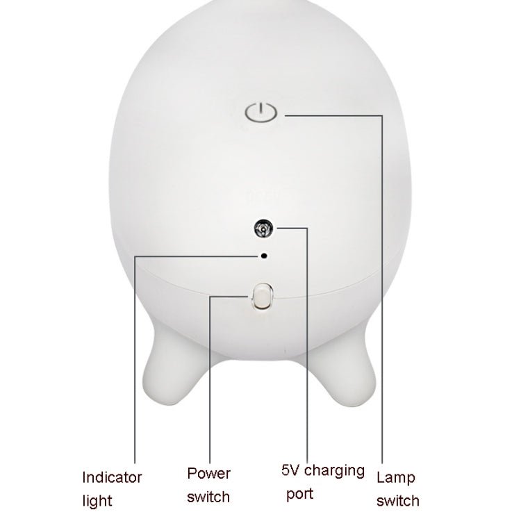 9046A Cute Deer LED Eye Protection Table Lamp Children Cartoon Learning Reading Lamp Animal Shape Usb Charging Night Light