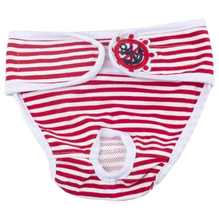2 PCS Pet Physiological Pants Female Dog Physiological Period Hygiene Pants, Size: XL(Red White Stripes)