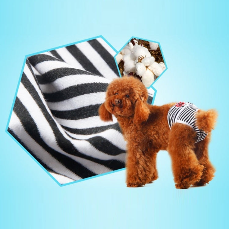 2 PCS Pet Physiological Pants Female Dog Physiological Period Hygiene Pants, Size: XL(Red White Stripes)