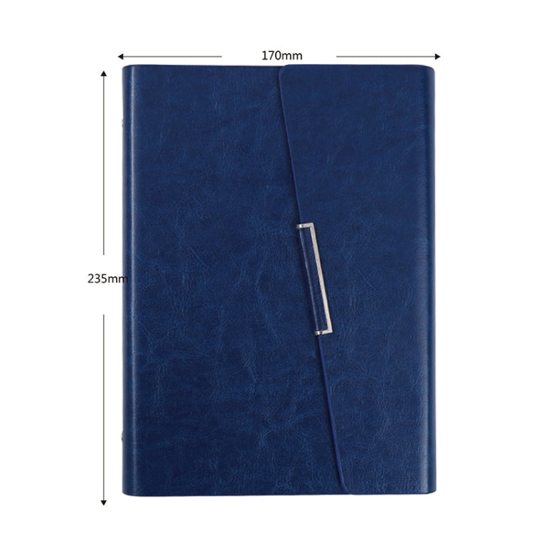 2 PCS Business Notebook Imitation Leather PU Tri-Fold Loose-Leaf Notepad, Specification: A5