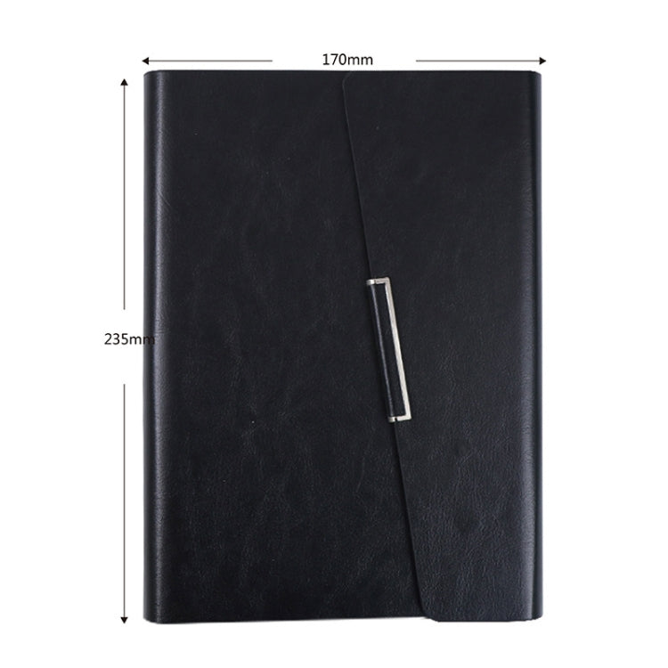 2 PCS Business Notebook Imitation Leather PU Tri-Fold Loose-Leaf Notepad, Specification: A5