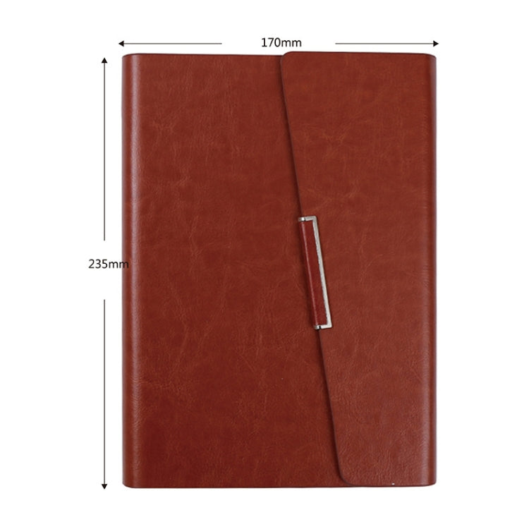2 PCS Business Notebook Imitation Leather PU Tri-Fold Loose-Leaf Notepad, Specification: A5