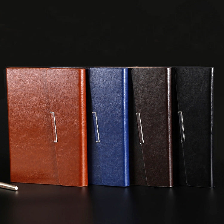 2 PCS Business Notebook Imitation Leather PU Tri-Fold Loose-Leaf Notepad, Specification: A5