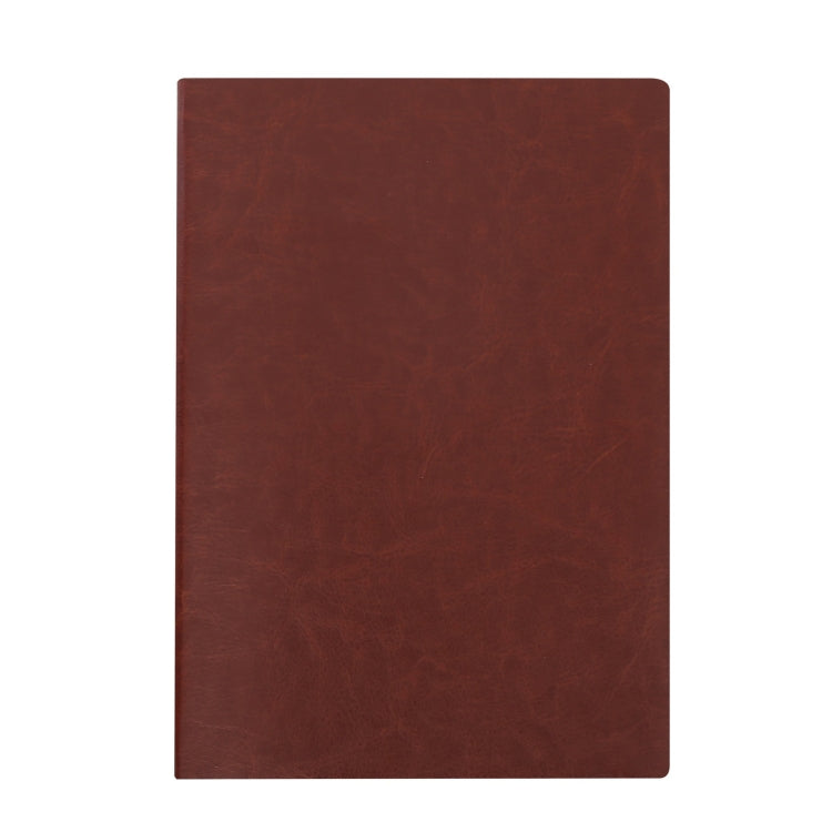 2 PCS Imitation Leather Business Notebook Retro Notebook, Cover color: Brown, Specification: A5