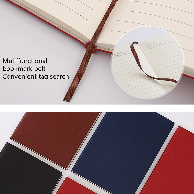 2 PCS Imitation Leather Business Notebook Retro Notebook, Cover color: Brown, Specification: A5