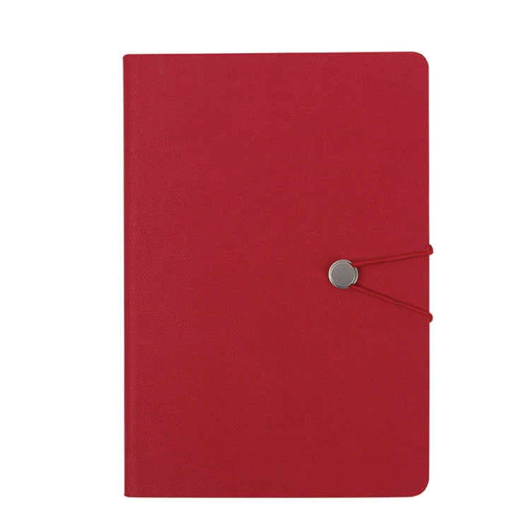 2 PCS Imitation Leather Notebook Elastic Band Buckle Business Notebook 32K Notebook, Specification: A5