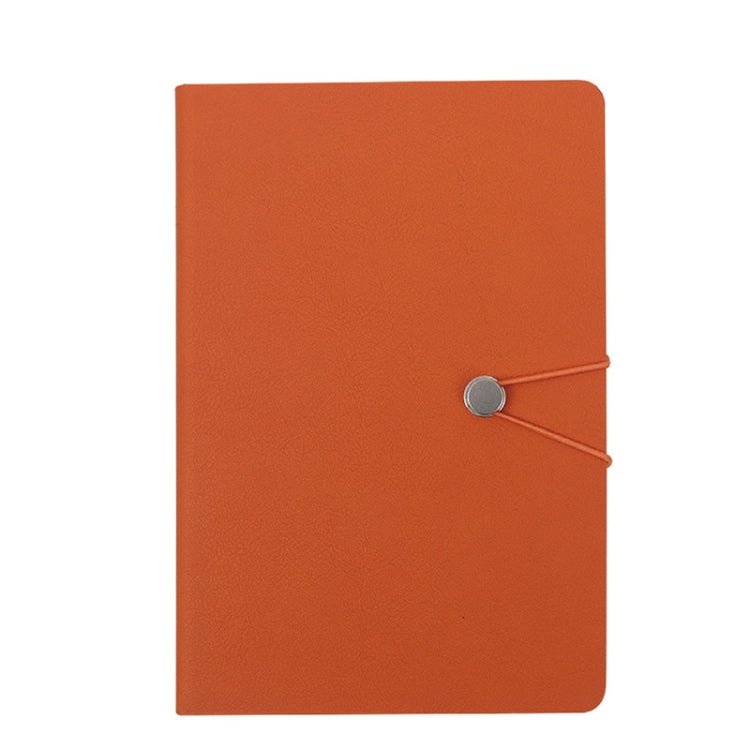 2 PCS Imitation Leather Notebook Elastic Band Buckle Business Notebook 32K Notebook, Specification: A5