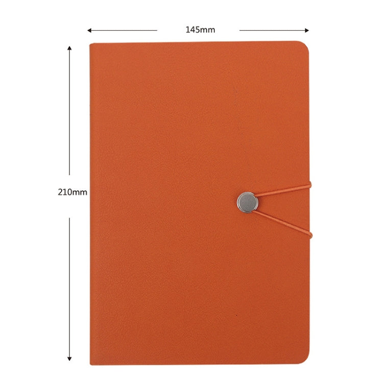 2 PCS Imitation Leather Notebook Elastic Band Buckle Business Notebook 32K Notebook, Specification: A5