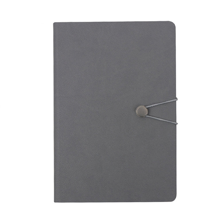 2 PCS Imitation Leather Notebook Elastic Band Buckle Business Notebook 32K Notebook, Specification: A5