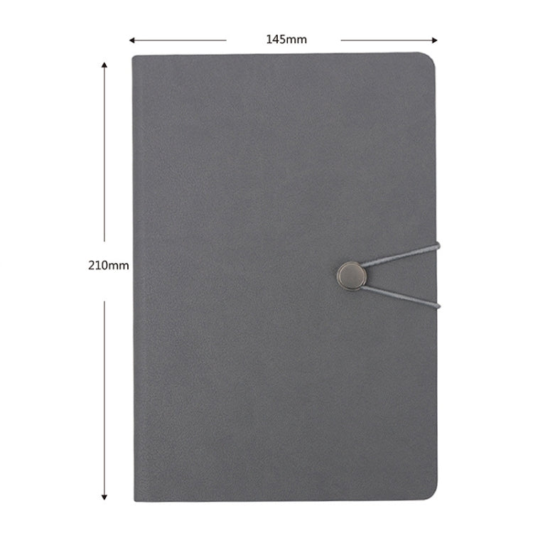 2 PCS Imitation Leather Notebook Elastic Band Buckle Business Notebook 32K Notebook, Specification: A5