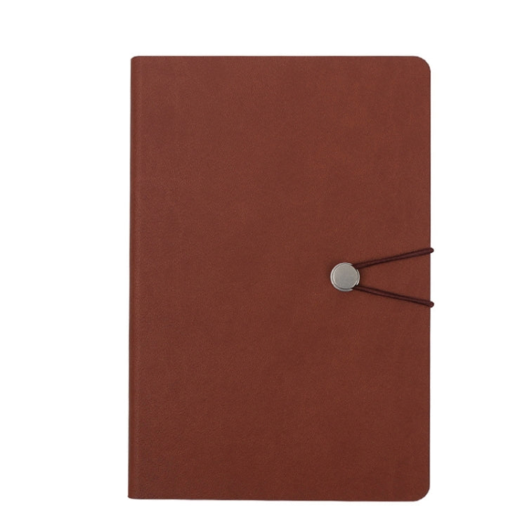 2 PCS Imitation Leather Notebook Elastic Band Buckle Business Notebook 32K Notebook, Specification: A5
