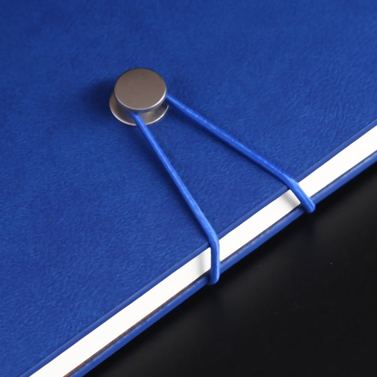 2 PCS Imitation Leather Notebook Elastic Band Buckle Business Notebook 32K Notebook, Specification: A5