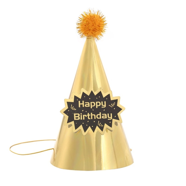 20 PCS Sequined Fur Ball Birthday Hat Birthday Party Supplies Dress Up Paper Hat, Colour: No. 1
