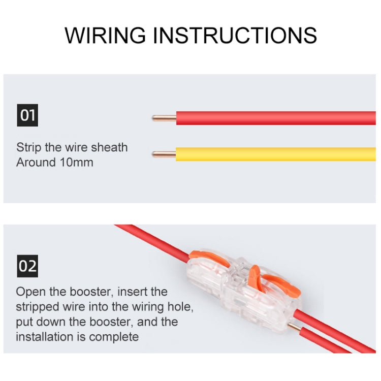 10 PCS Multi-Function Branch Wire Butt Copper Wire Quick Connection Terminal, Model: F14 Orange Handle One in Four Out