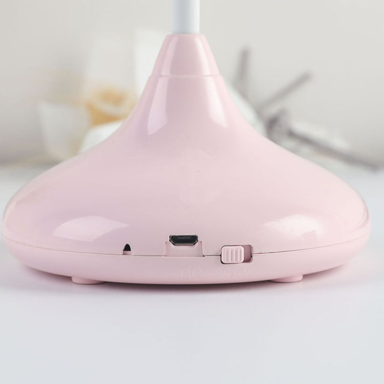 LD573 LED Dimming Antler Smart Touch Table Lamp Dormitory Student Eye Protection Reading Bedside Lamp(White)