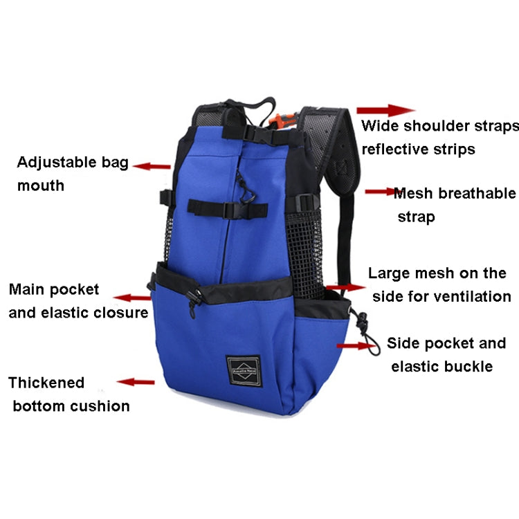 Ventilated And Breathable Washable Pet Portable Backpack, Size: XL