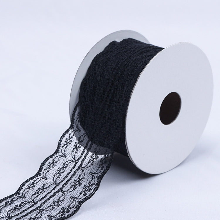 2 PCS Flower Hollow Lace Ribbon Flower Shop Bouquet Packaging Material