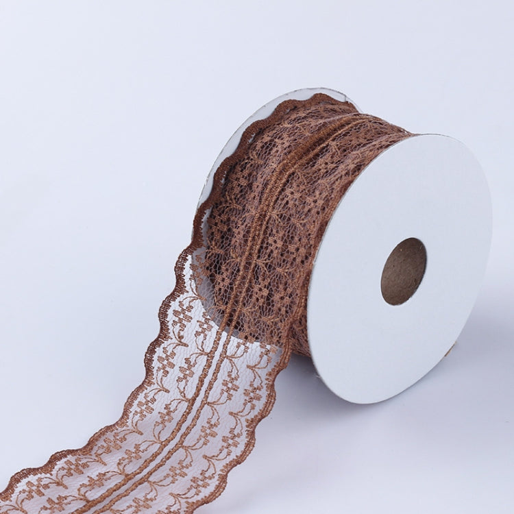2 PCS Flower Hollow Lace Ribbon Flower Shop Bouquet Packaging Material
