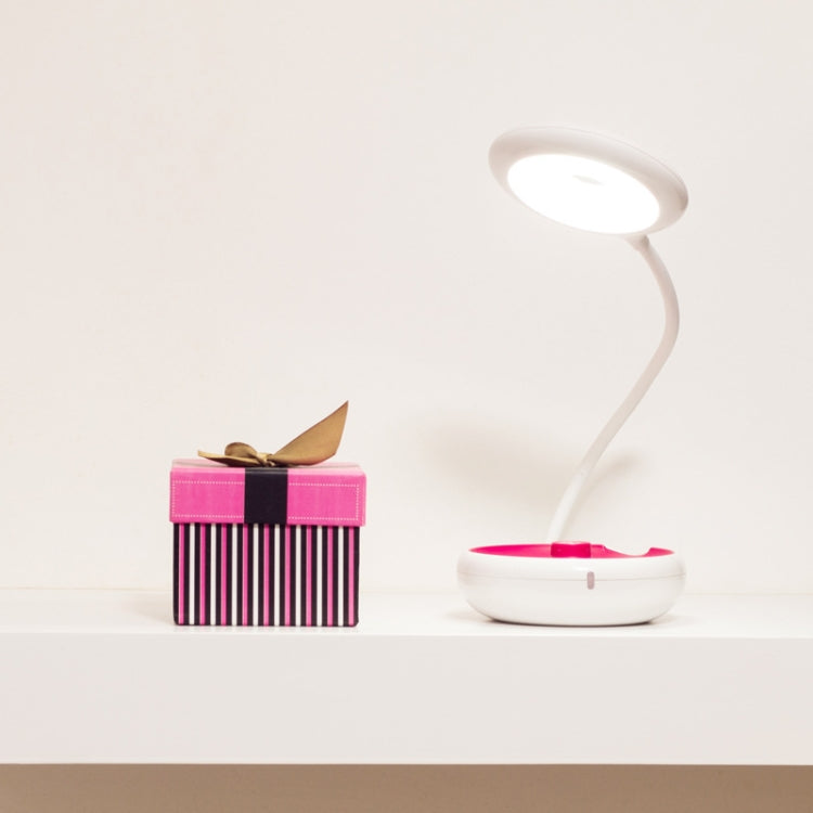 JP-sxd Portable Folding Xpress Lamp USB Bedroom Bedside Multifunctional Learning Table Lamp Outdoor LED Lamp(Rose Red)