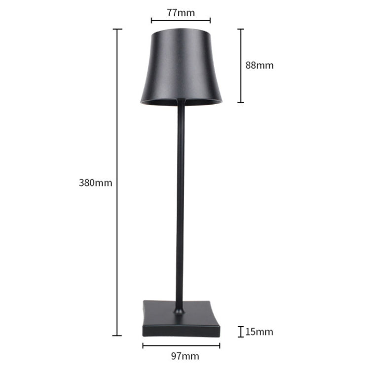 BC963B LED Student Eye Protection Table Lamp Bar Atmosphere Lamp Baby Feeding Bedside Lamp(White)