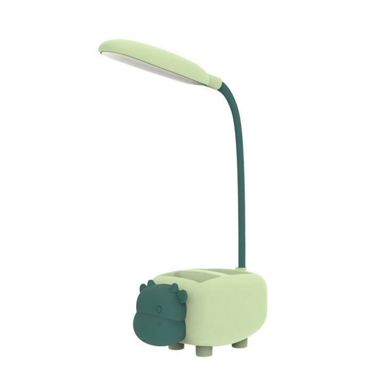 2 PCS Office Study Eye Protection Cute Pet Small Desk Lamp with Pen Holder