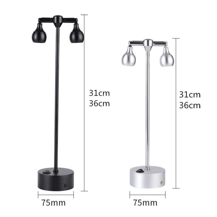 007A LED Bar Metal USB Table Lamp, CN Plug, Power source: 2W Total Height 31cm