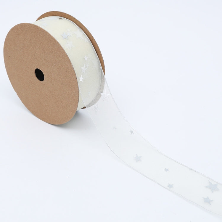 Star Ribbon Wedding Floral Packaging Ribbon, Specification: 2.5 cm