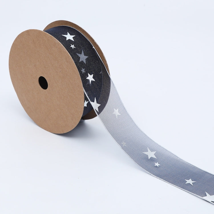 Star Ribbon Wedding Floral Packaging Ribbon, Specification: 2.5 cm