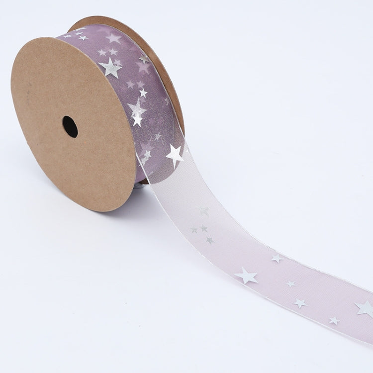 Star Ribbon Wedding Floral Packaging Ribbon, Specification: 2.5 cm