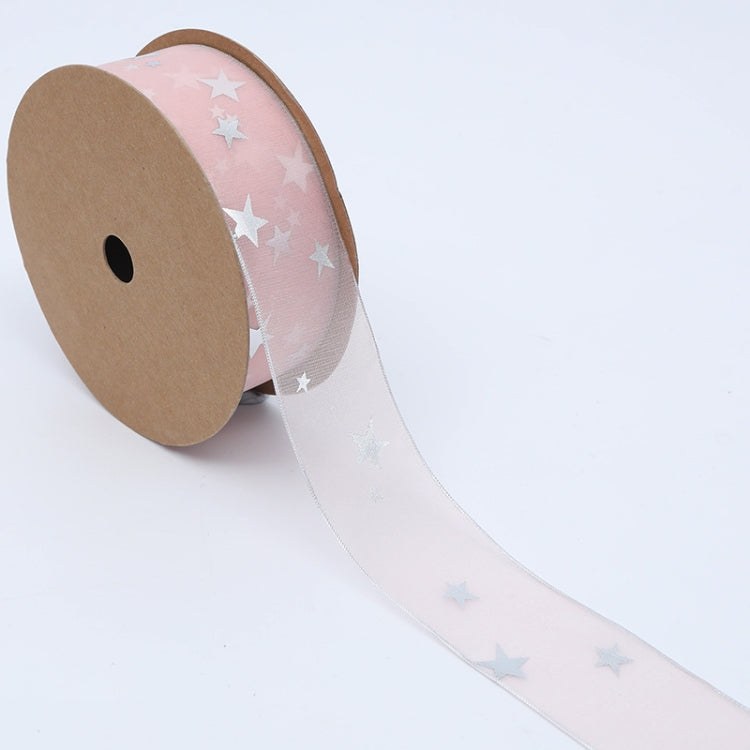 Star Ribbon Wedding Floral Packaging Ribbon, Specification: 2.5 cm