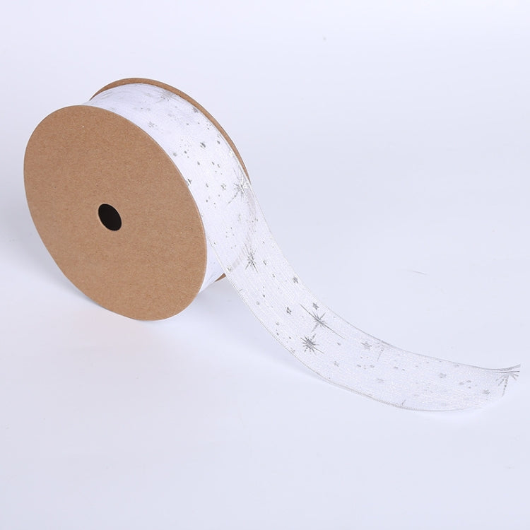 Starry Sky Yarn Ribbon Gift Box Packaging Bow Tie Ribbon, Specification: 2.5CM