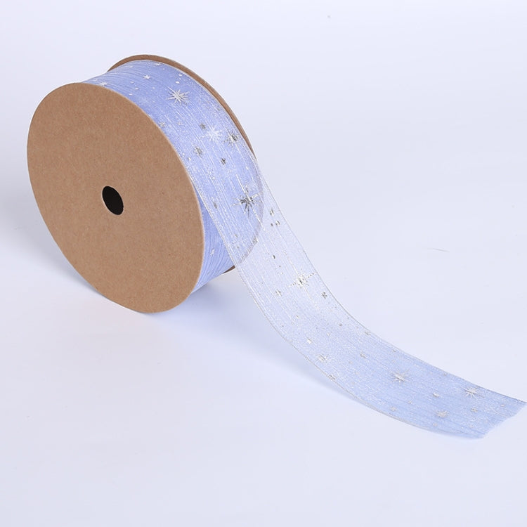 Starry Sky Yarn Ribbon Gift Box Packaging Bow Tie Ribbon, Specification: 2.5CM