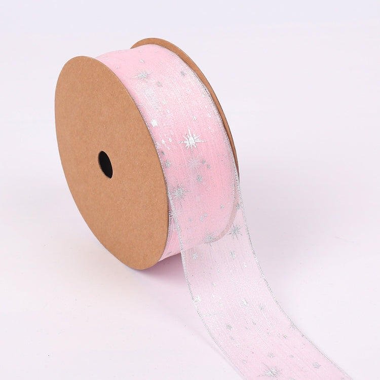 Starry Sky Yarn Ribbon Gift Box Packaging Bow Tie Ribbon, Specification: 2.5CM