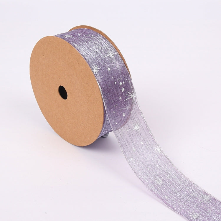 Starry Sky Yarn Ribbon Gift Box Packaging Bow Tie Ribbon, Specification: 4CM