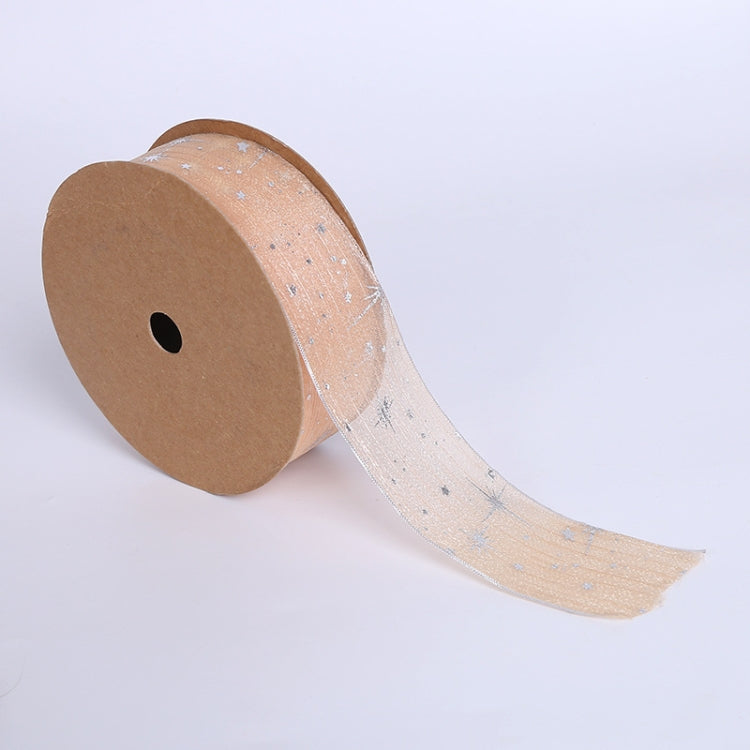 Starry Sky Yarn Ribbon Gift Box Packaging Bow Tie Ribbon, Specification: 4CM