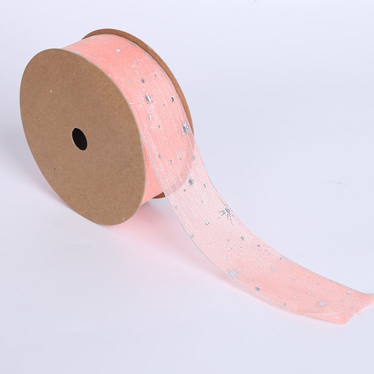 Starry Sky Yarn Ribbon Gift Box Packaging Bow Tie Ribbon, Specification: 4CM