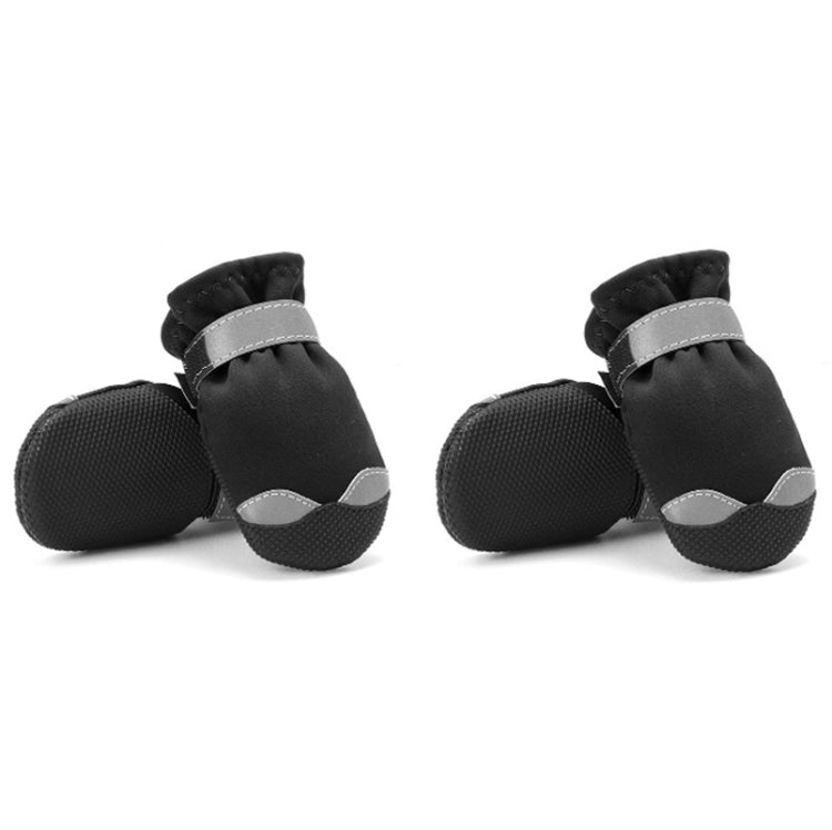 Pet Waterproof Non-Slip Wear-Resistant Snow Boots Four Seasons Dog Shoes, Size: 6