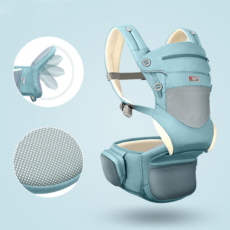 Kangaroo Baby Double Shoulder Baby Carrier Front Holding Type Foldable Lightweight Waist Stool