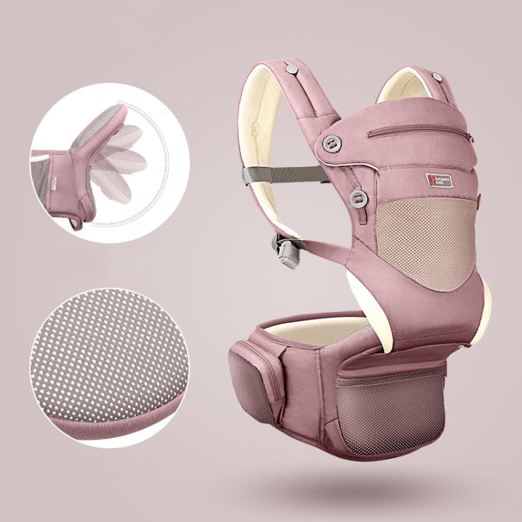 Kangaroo Baby Double Shoulder Baby Carrier Front Holding Type Foldable Lightweight Waist Stool