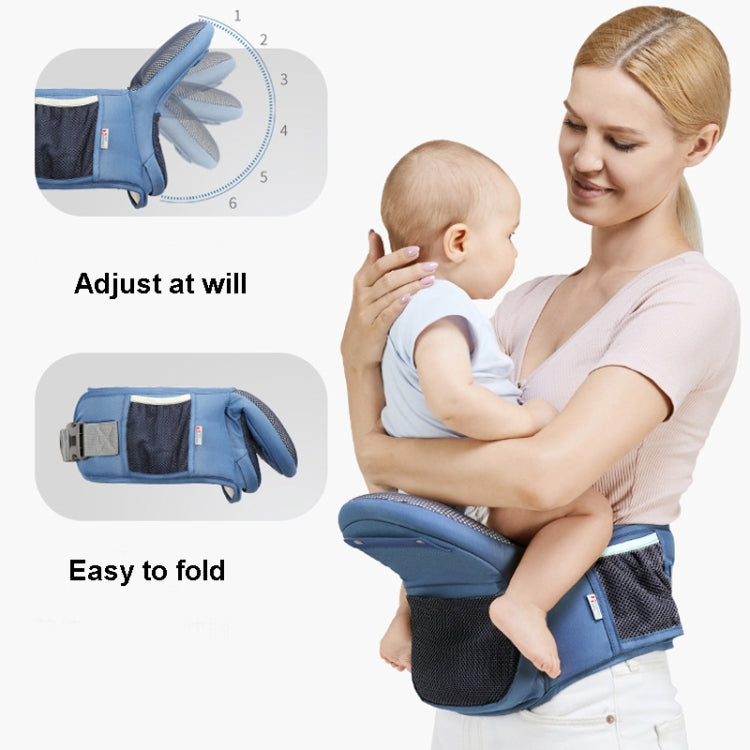 Kangaroo Baby Double Shoulder Baby Carrier Front Holding Type Foldable Lightweight Waist Stool