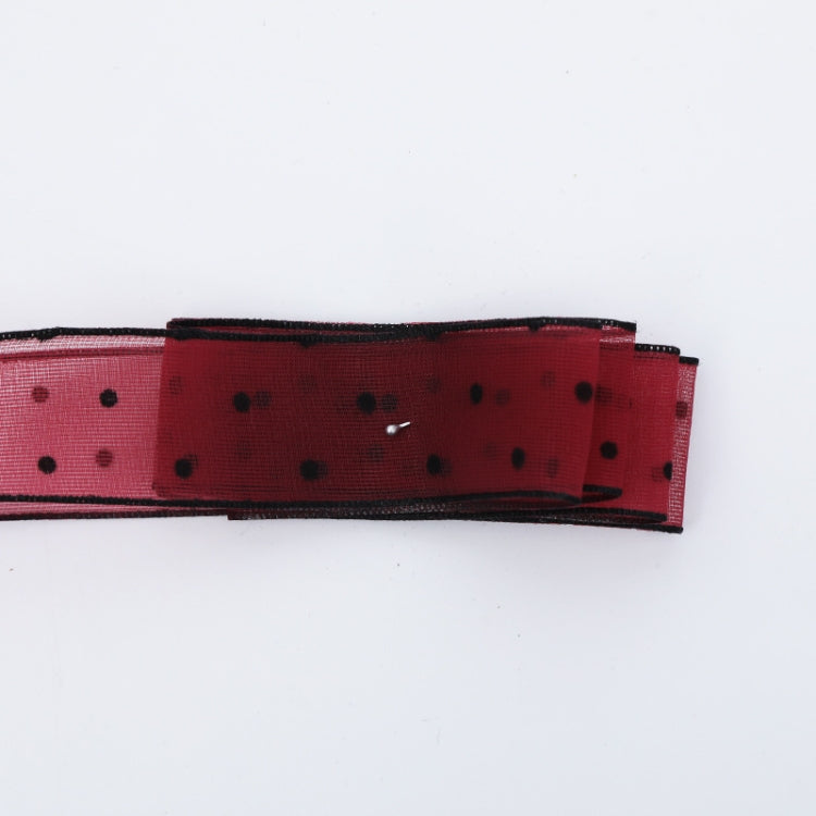 Transparent Snow Dots Yarn Ribbon Gift Box Packaging Material, Specification: 2.5cm