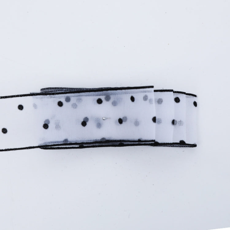 Transparent Snow Dots Yarn Ribbon Gift Box Packaging Material, Specification: 2.5cm