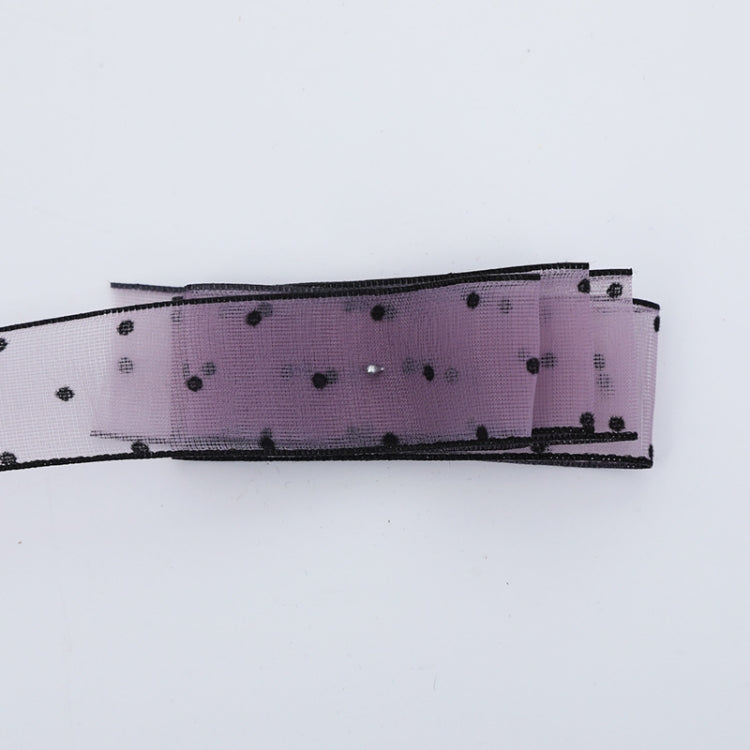 Transparent Snow Dots Yarn Ribbon Gift Box Packaging Material, Specification: 4cm