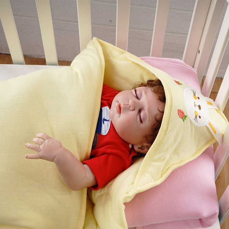 85x85 300g Baby Cotton Soft Swaddling Quilt Thickness Optional(Yellow)