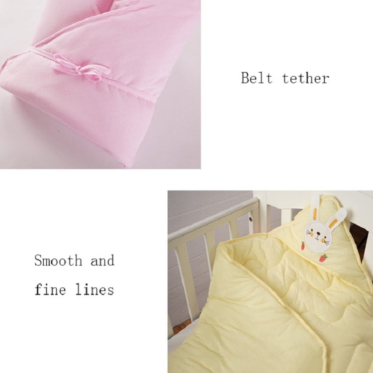 90x90 400g  Baby Cotton Soft Swaddling Quilt Thickness Optional(Yellow)