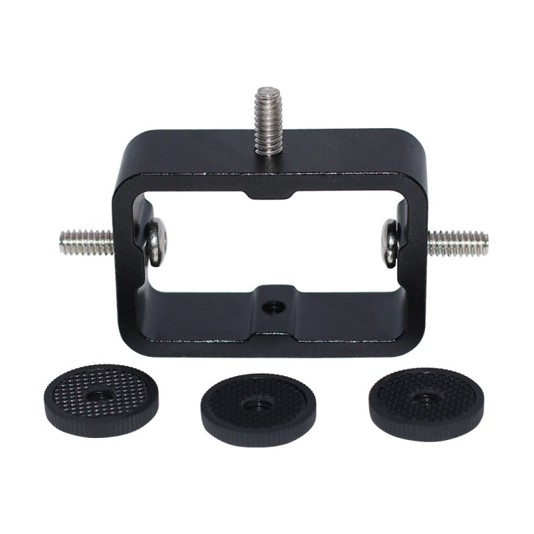 2 PCS Multi-Device Tripod Mount Adapter Live Broadcast Bracket 3 x 1/4 inch Threads Screw Clip