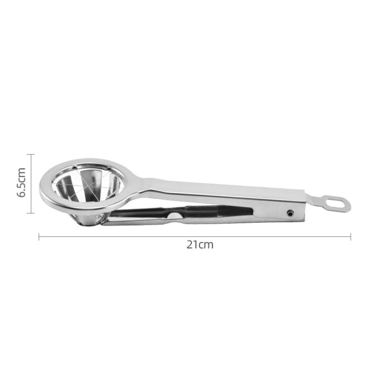 304 Stainless Steel Egg Cutter Handheld 6 Equal Parts Egg Slicer Kitchen Tool